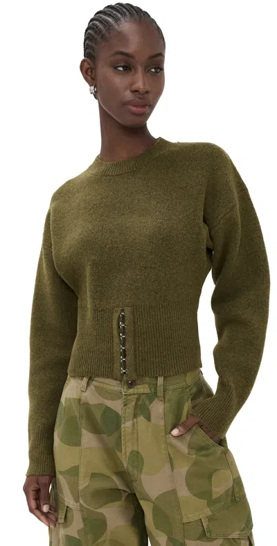 Lioness Dion Knit Olive In Green
