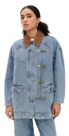 Lioness District Jacket Denim Blue In Blue