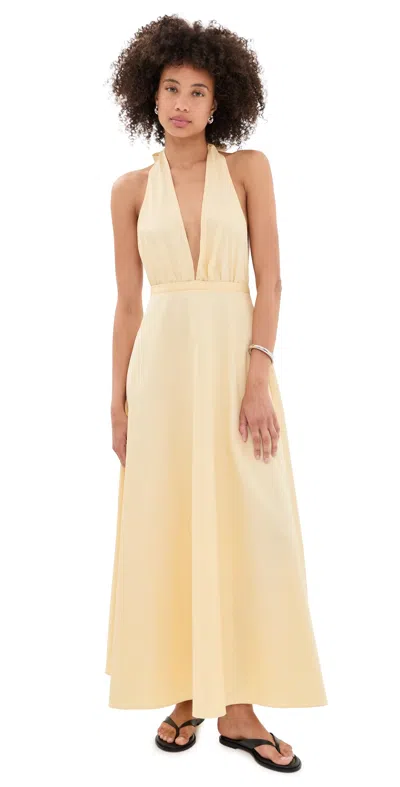 Lioness District Maxi Dress Lemon In Yellow