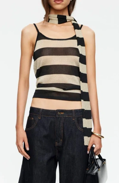 Lioness Dolce Stripe Camisole & Scarf In Multi