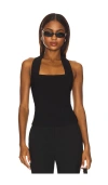 Lioness Dollhouse Halter Top Onyx In Black