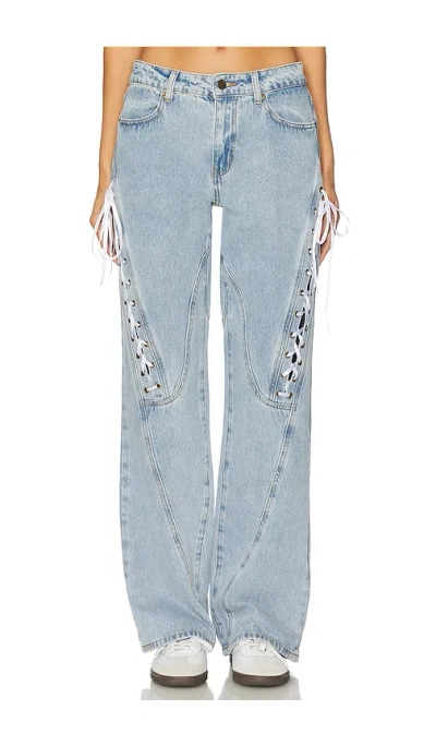 Lioness Dollhouse Jeans In Washed Blue