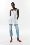 Lioness Drop-waist Mini Dress In White, Women's At Urban Outfitters