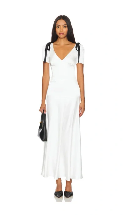 Lioness Du Cap Maxi Dress In Porcelain