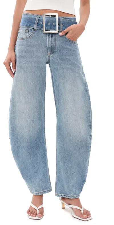 Lioness Dynasty Jeans Washed Blue In Multi