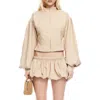 Lioness Eclipse Jacket In Beige Plaid In Brown