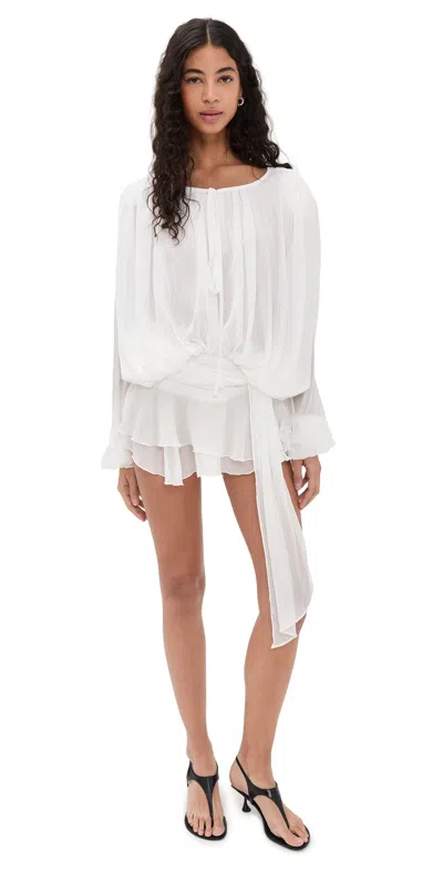 Lioness Elements Mini Dress Moonlight In White