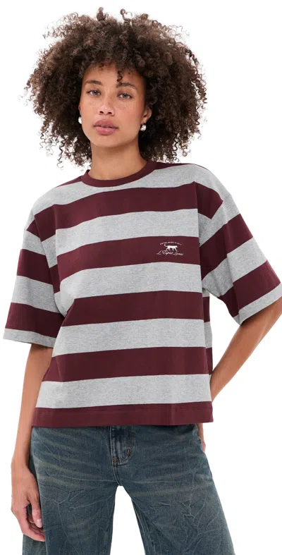 Lioness Emerging Tee Burgundy In Purple