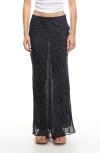 Lioness Endless Maxi Skirt In Black