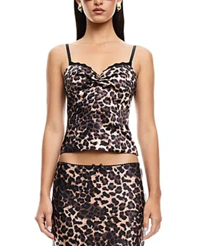 Lioness Enigmatic Animal Print Camisole In Leopard