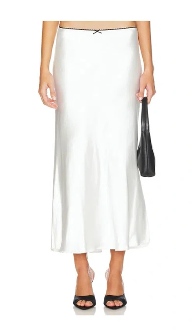 Lioness Enigmatic Maxi Skirt In White