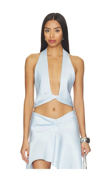 Lioness Esme Halter Top In Blue