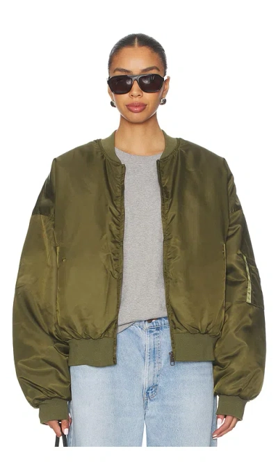 Lioness Essential Bomber Jacket In Green