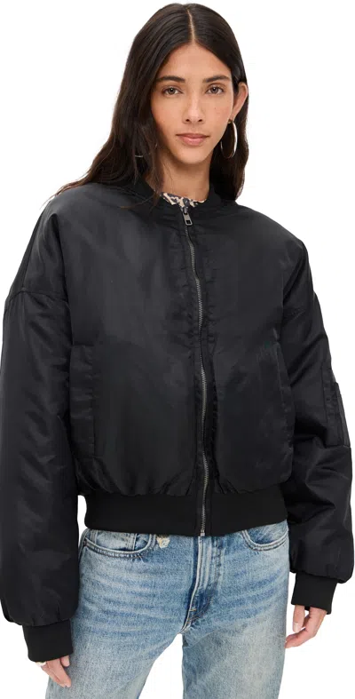 LIONESS ESSENTIAL BOMBER JACKET ONYX
