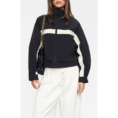 Lioness Essential Windbreaker In Noir