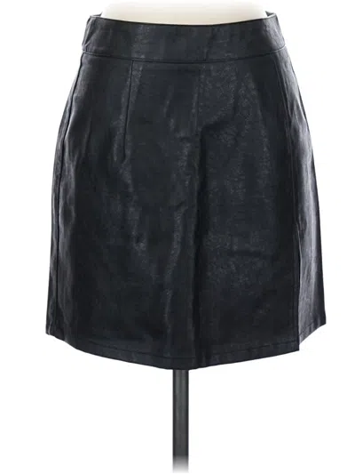 Pre-owned Lioness Faux Leather Skirt In Black