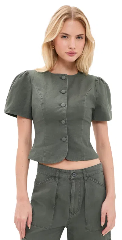 Lioness Femme Blouse Moss In Green