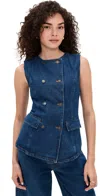 Lioness Femme Vest Dark Denim In Blue