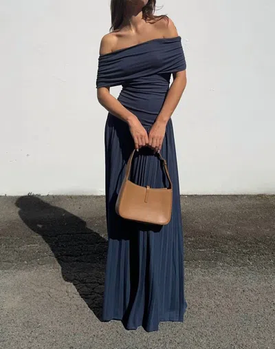 Lioness Field Of Dreams Maxi Dress In Navy