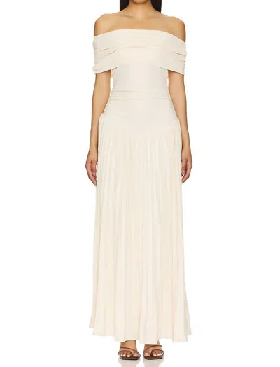 Lioness Field Of Dreams Maxi Dress In Oatmeal In Pink