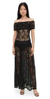 Lioness Field Of Dreams Maxi Dress Onyx In Multi