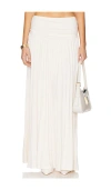 Lioness Field Of Dreams Maxi Skirt Ivory In Ivory