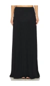 Lioness Field Of Dreams Maxi Skirt In Onyx