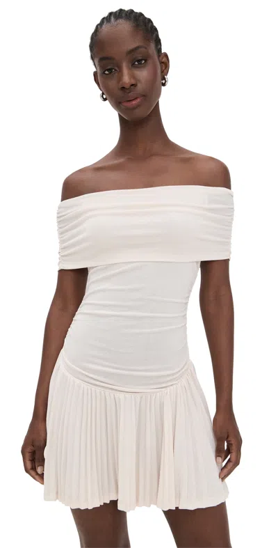 Lioness Field Of Dreams Mini Dress Porcelain In White