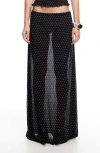 Lioness Ford Maxi Skirt Onyx Polka