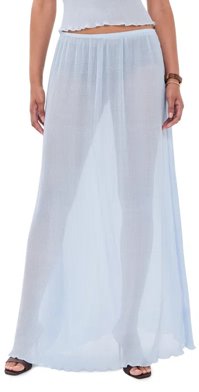 Lioness Ford Maxi Skirt Soft Blue