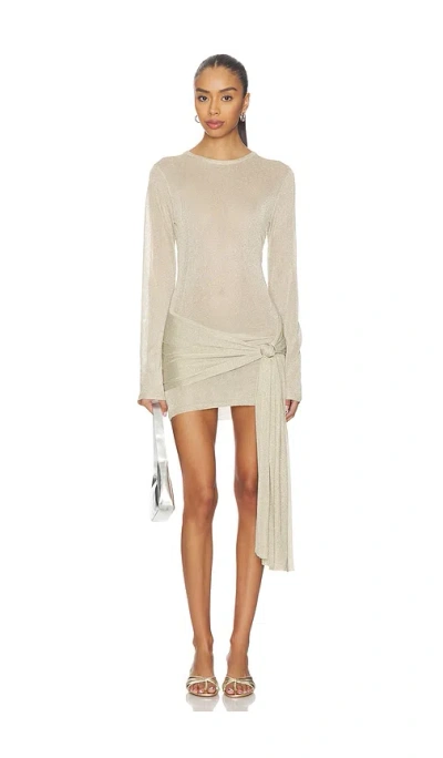 Lioness Ford Mini Dress In Neutral