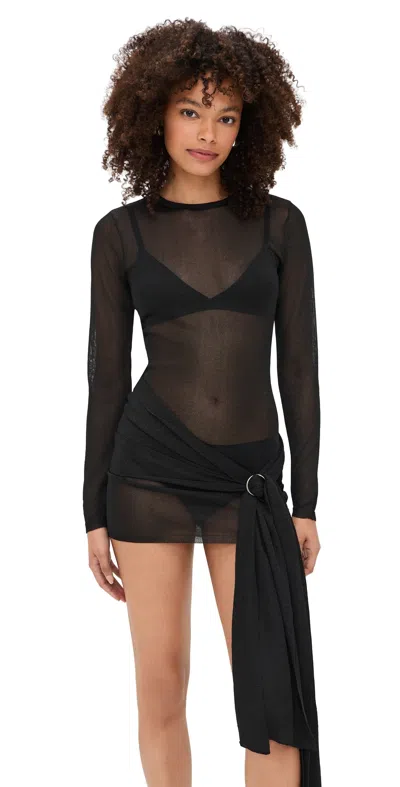 Lioness Ford Mini Dress Obsidian In Black