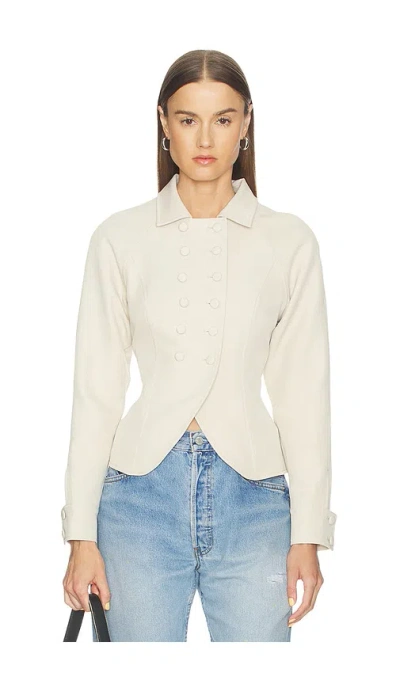 Lioness Form Jacket In White