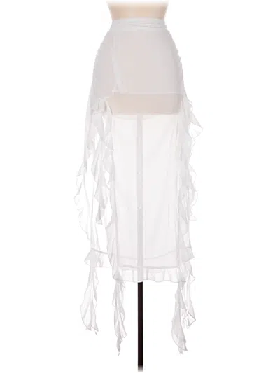 Pre-owned Lioness Formal Skirt In White