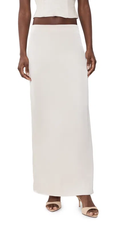 Lioness Front Row Maxi Skirt Cream