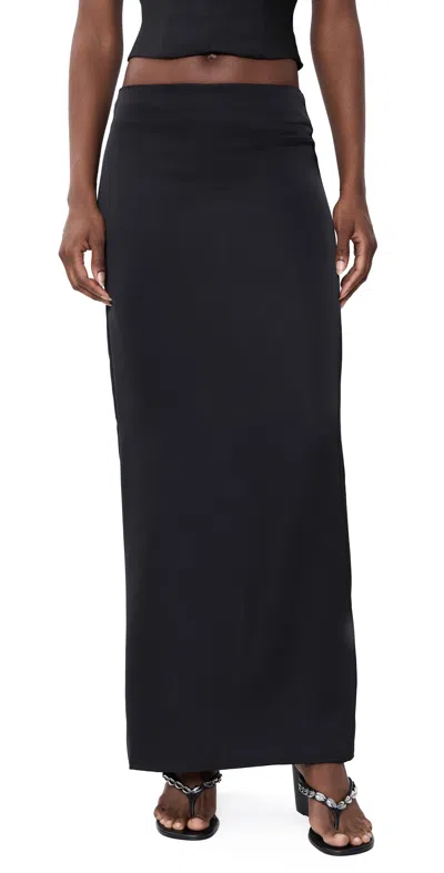 Lioness Front Row Maxi Skirt Noir