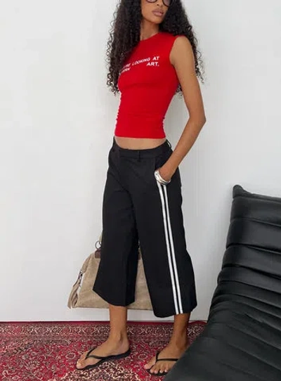 Lioness Genesis Capri Pants In Black