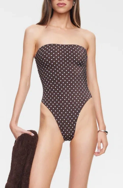 Lioness Gigi Bandeau One-piece Swimsuit In Multi