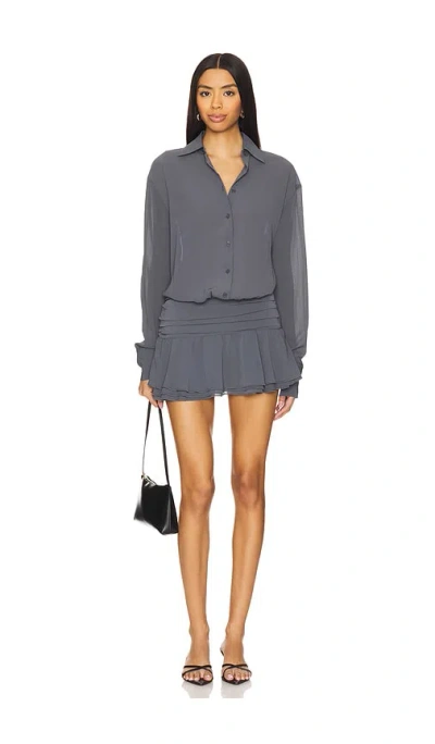 Lioness Girls Girls Girls Mini Dress In Dark Olive