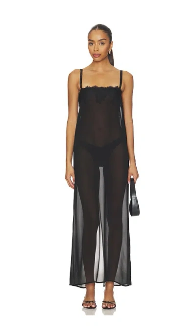 Lioness Glacial Maxi Dress In Black
