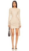 Lioness Glory Mini Dress Beige In Beige