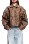 Lioness Hailey Oversize Faux Leather Bomber Jacket