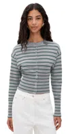 Lioness Head In The Clouds Cardigan Grey Moss In Gray