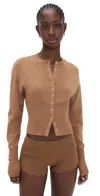 Lioness Head In The Clouds Cardigan Mocha Mousse In Blue
