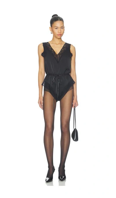 Lioness Heartstrings Romper In Black