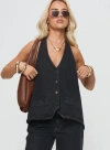 Lioness Hills Halter Washed In Black