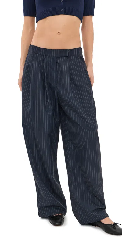 Lioness Hills Pants Pitch Pinstripe In Blue