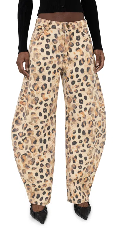 Lioness Horeshoe Jeans Leopard In Brown