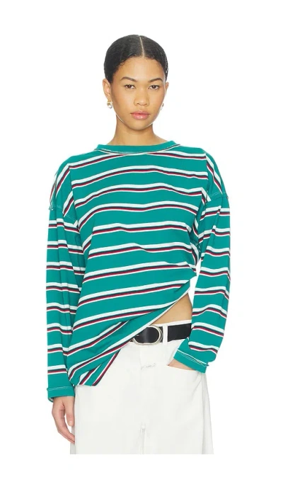 Lioness Horizon Long Sleeve Top In Blue