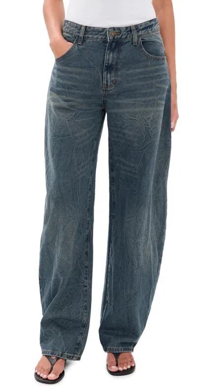 Lioness Horseshoe Jeans Dark Denim In Blue
